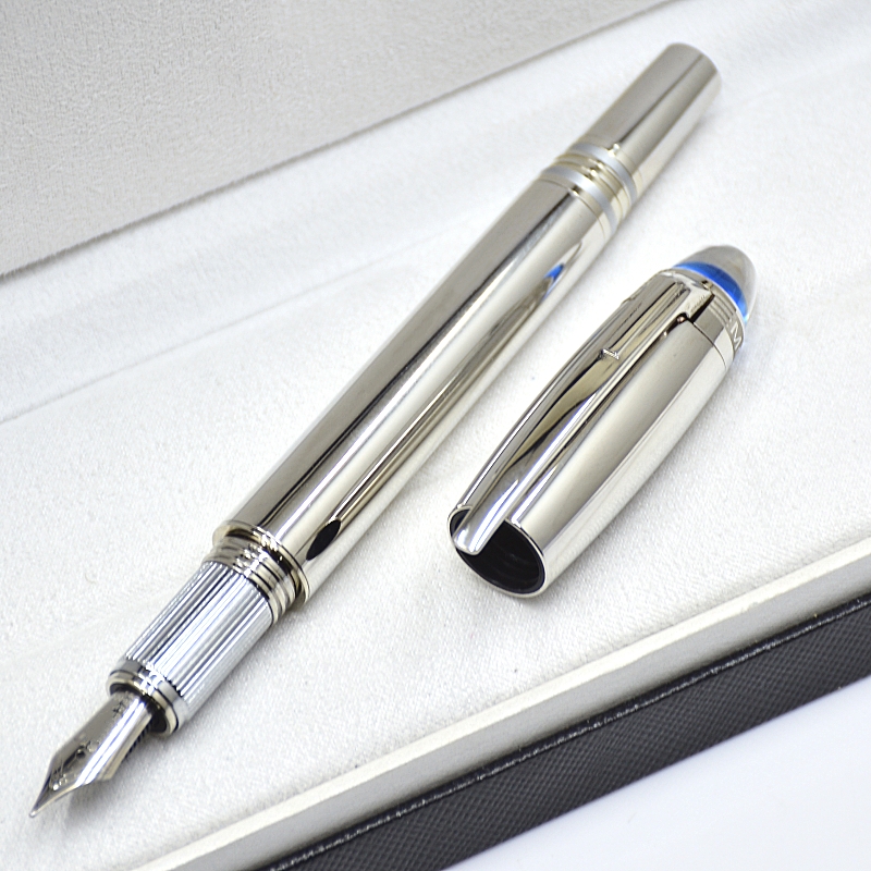 wholesale Special Edition Monte Star-Walk Blue Crystal Rollerball Ballpoint Pen Office School Writing Ink Fountain Pens With Serial Number