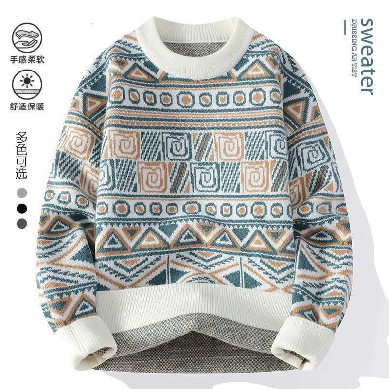 Mens fashion pullovers 2025 men winter korean style Sweaters mens warm sweater O-neck men sweaters autumn men full size M-3XL M251114