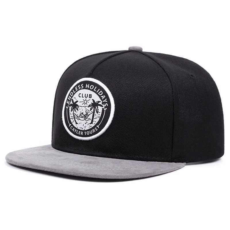 Fashionable coconut tree baseball cap for men and women adjustable hip-hop baseball cap suitable for unisex adult outdoor sun hat with snap button cap