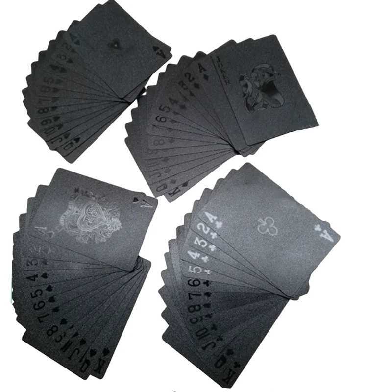 Black Game Set Gold Foil Set Plastic Magic Card Waterproof Card Magic C251114