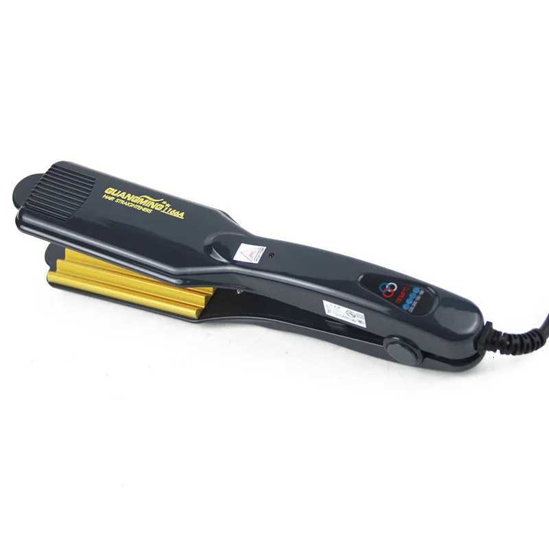 Professional Tourmaline Ceramic Corn Plate wave hair straighteners Fast Warm-up Crimper hair curler corrugated Iron styling toolT251114