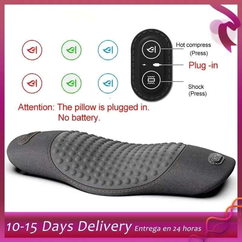Pillow Bed Sleeping Back Protection Electric Massage Lying Flat Relief Waist Support Heating Vibrating Sleep Pad