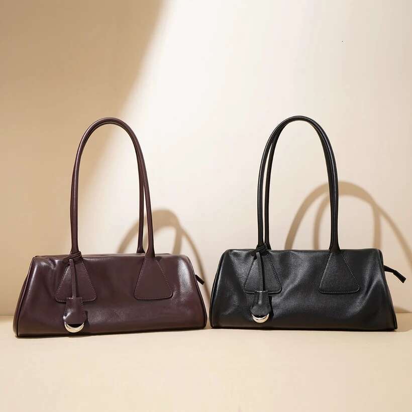 Avro's MODA High-Capacity Shoulder Bags Women Office Lady Genuine Leather Underarm Fashion Solid Popular Tote Bag Classic Bolsos