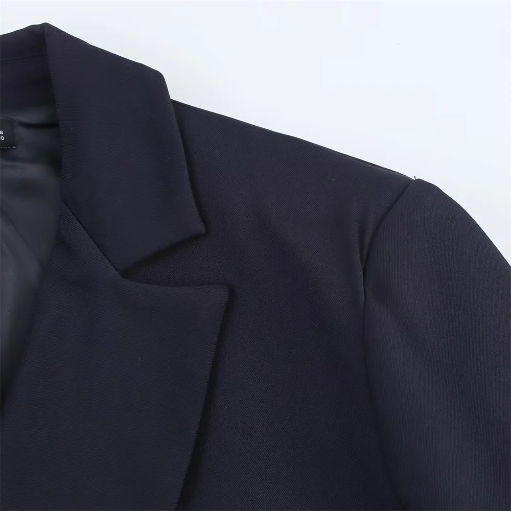 2025 SpringSummer Product Womens Leisure and Casual Set Coat Metal Buckle Pocket Decorative 250414Z