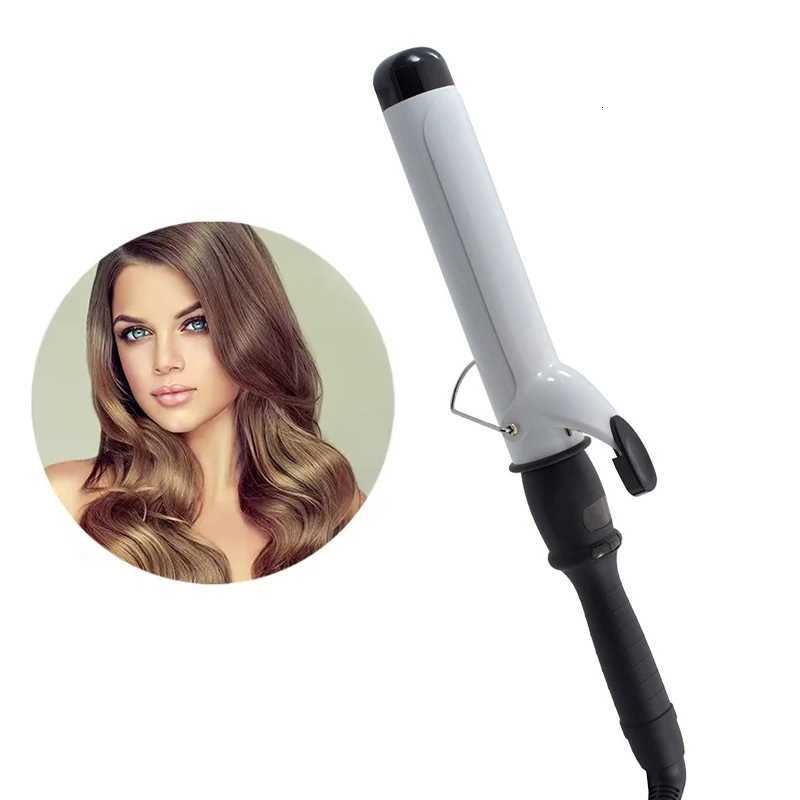 LCD Hair Curler Professional Temperature Adjustment Hair Curl Irons Curling Wand Roller Wave Styling ToolsT251114