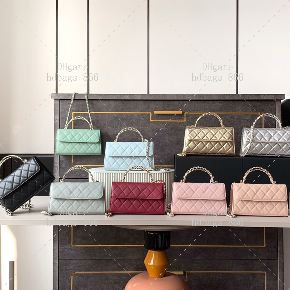 Designer bag 18CM handbag Mini mirror quality shoulder bag leather chain bag Luxury crossbody bag with box C334