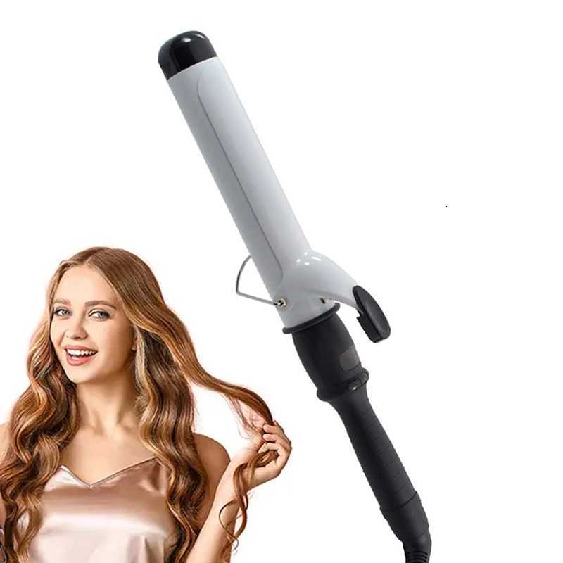 LCD Hair Curler Professional Temperature Adjustment Hair Curl Irons Curling Wand Roller Wave Styling ToolsT251114