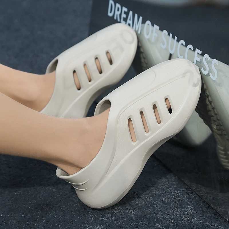 The trend of new Baotou sliders with thick bottoms for casual beach couples and full sport sliders in the spring of 2025 W250414