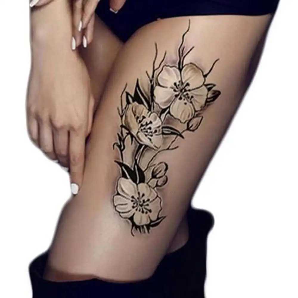 Body Tattoo Body Art Waterproof Neutral Plum Blossom Arm and Leg Stickers Temporary ArtXJ25414