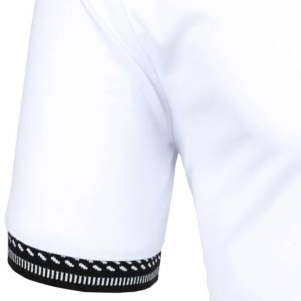 Mens polo shirt mens short sleeved polo shirt solid color casual mens summer new urban business lapel ribbed polo shirt W250414