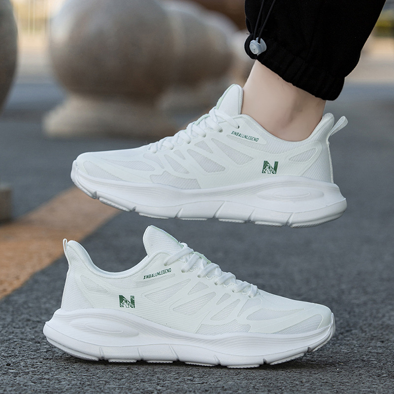 designer runing shoes 2025 Men's and women's running shoes breathable and soft sole jogging shoes with elastic, anti-slip shock-absorbing me