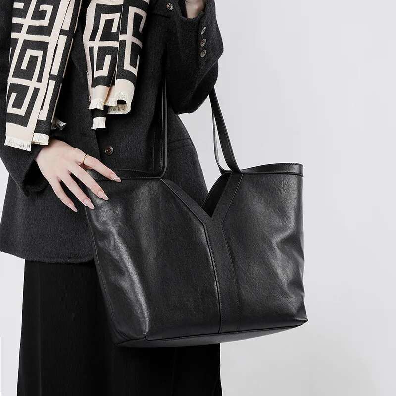 Genuine Leather Women Big Handbag Mother And Baby Top Layer Large Capacity Designed Tote Bag 2024 New