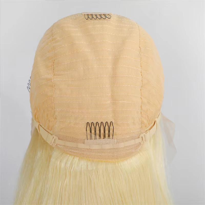 26-34 inch Raw 613 Lace Frontal Wig Cambodian Cuticle Aligned Baby Hair Blend of Human Hair High Quality Lace Front Wig 13*4