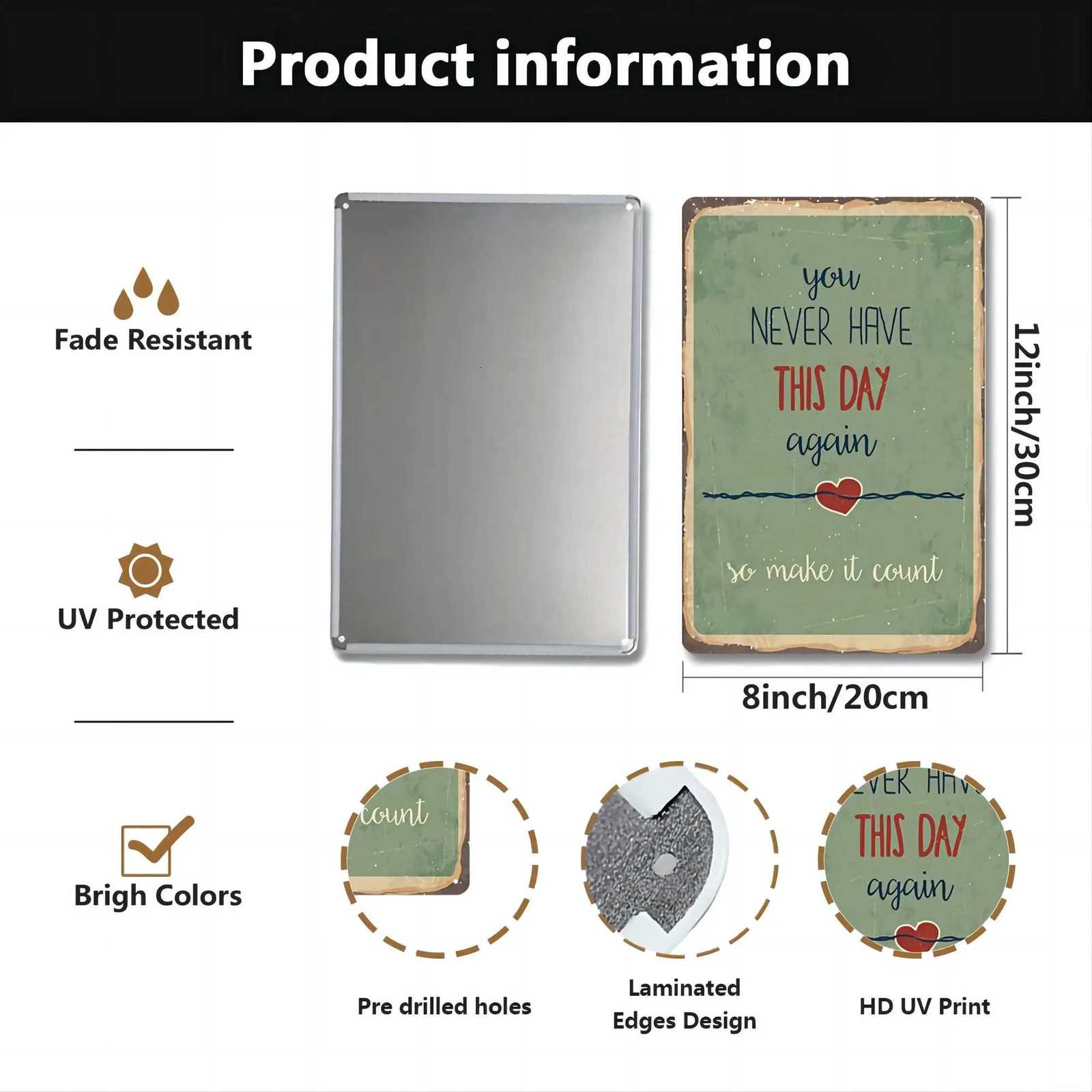 Ski Lift Loading and Unloading Wear-resistant Metal Signs Ski Loading and Unloading Area Wall Decoration Metal Signs 8x12 InchesM251114