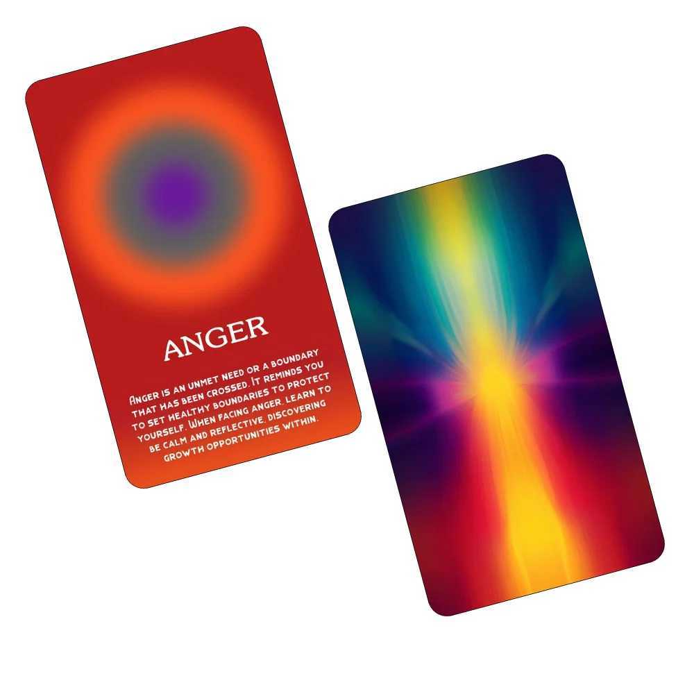 56pcs Emotional Oracle Cards Deck Self Awareness and Healing Tool for Mindfulness and Therapy Tarot Size 12x7cm C251114