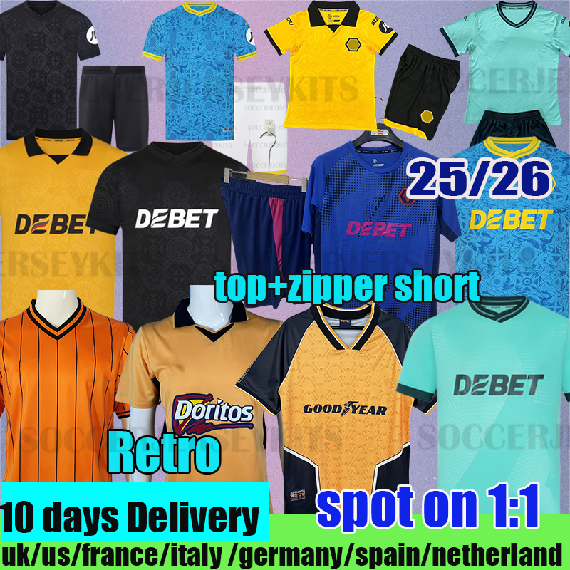 wolves 25 26 Jersey Soccer Jerseys Honved J. ARIAS 10 Jersey 1954 70 Year Anniversary Kit CUNHA Football Shirts HEE CHAN GOMES uniform Kids equipments 2026