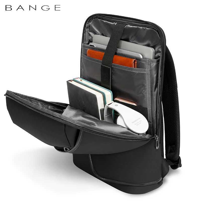 2024 BANGE Business Backpack Men Luxury Waterproof School Laptop Backpacks Travel Bag Aesthetic Backpack FashionW251113