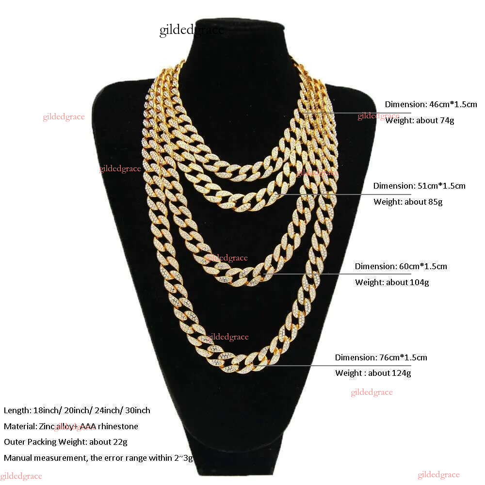designer chain necklace hip hop jewelry wide 2rows k chains vvs moissanite white gold plated sterg sier cuban bracelets N30