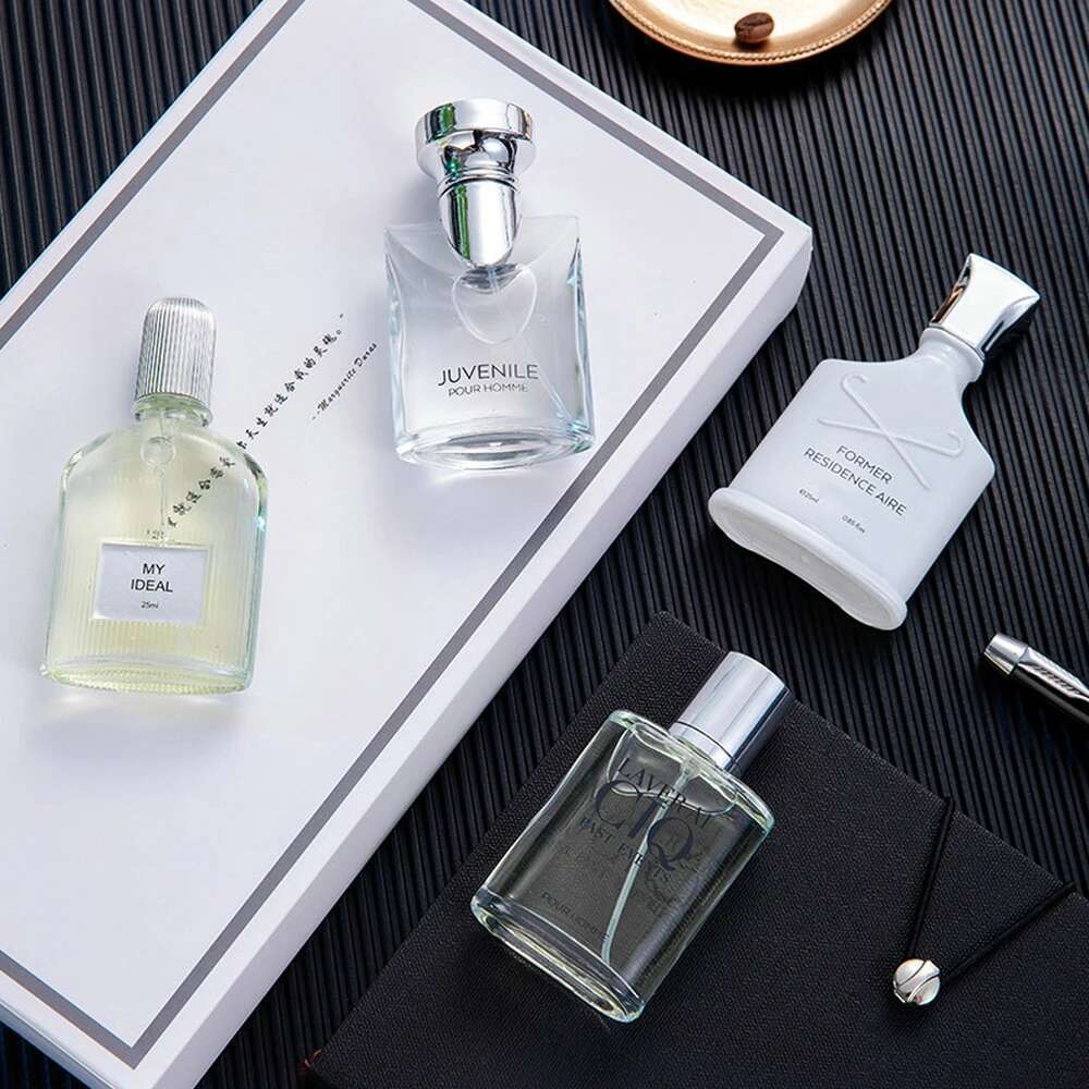 Brand Perfume Men Cologne 100Ml Gift Box 4Pcs Set Profumo Uomo Lasting Fragrance Spray Ral Scent Pheromone Parfums Homme