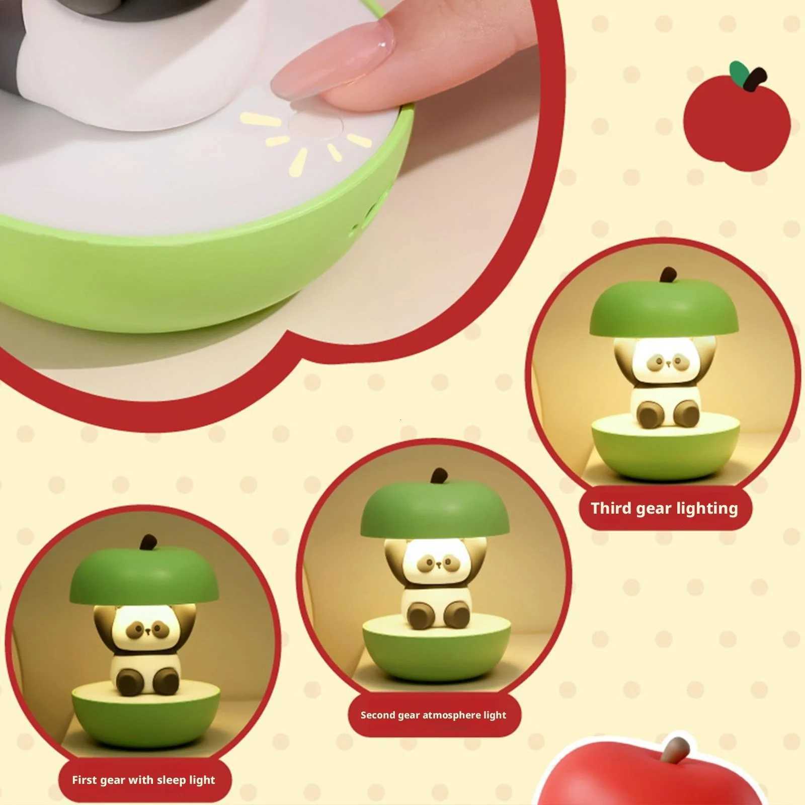 Panda Night Light for Cute Lamp for Bedroom Decor Panda Light Warm Ambiance Nightlight Unique Present for Friends M251114