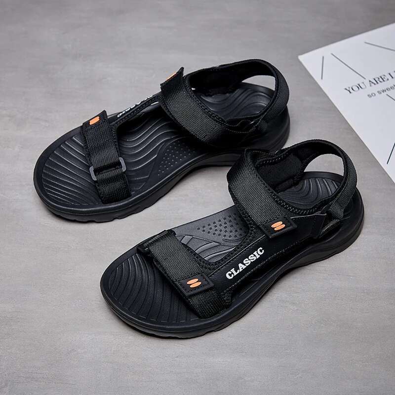 NEW Outdoor Wadable Sandals Man Arch Support Yoga Mat Insole hot Gladiator Open Toe Summer Beach Slippers Antiskid Durable Flat Men Shoe