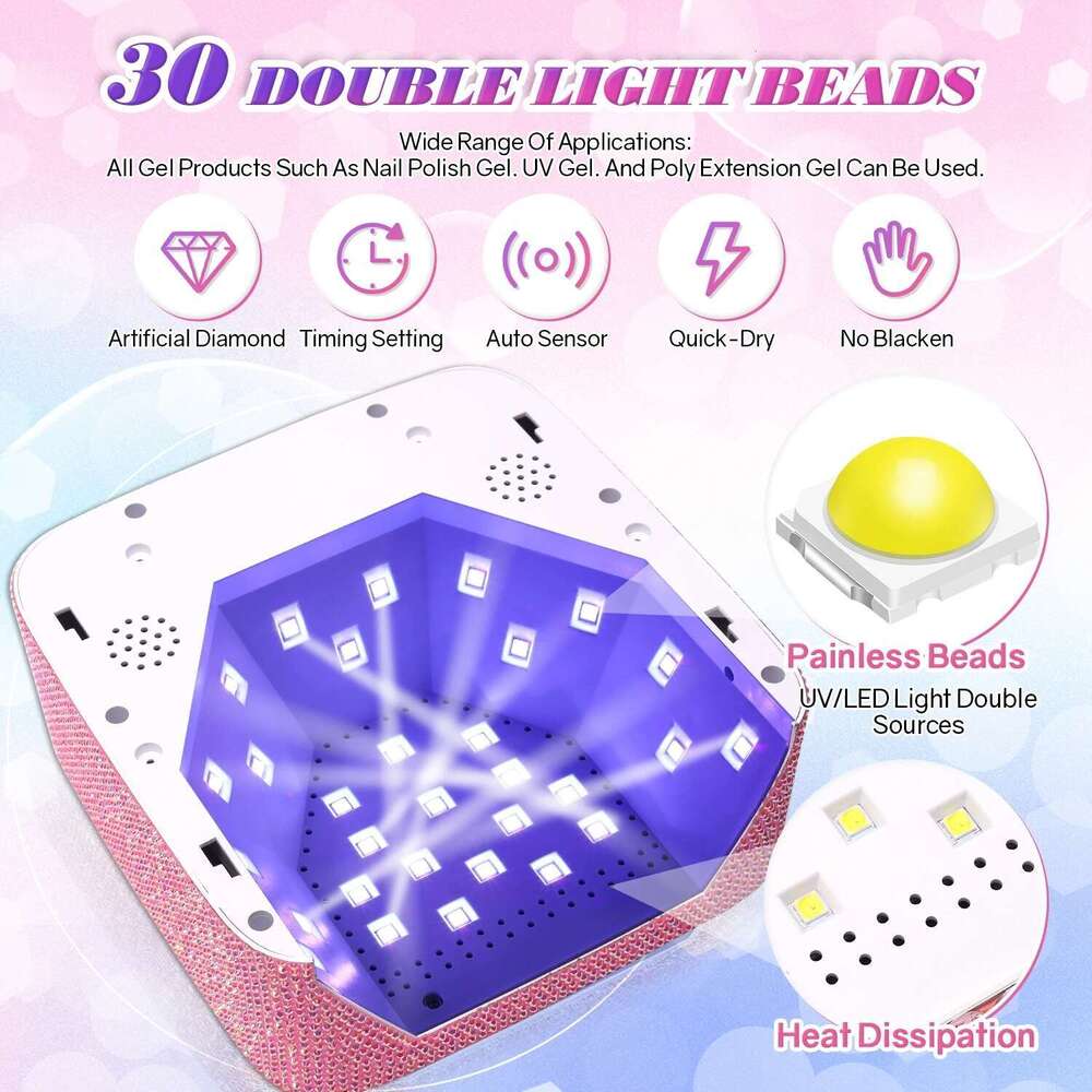 Rechargeable With Battery Cordless Gel Polish Dryer Pedicure Hine Light For Nails Wireless Nail UV LED Lamp