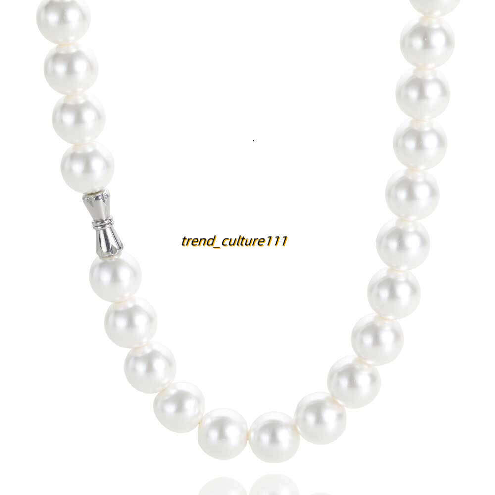 Hip hop minimalist white trendy accessory ASAP ROCKY same pearl necklace
