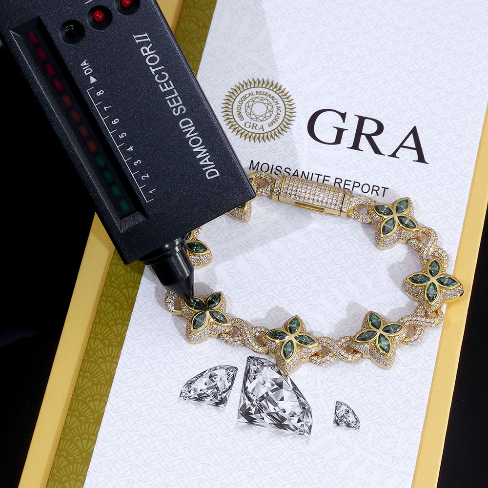 Premium Wholesalers' Choice: Chic 8mm Stereomatek Gemstone Charms Bracelet in Sterling