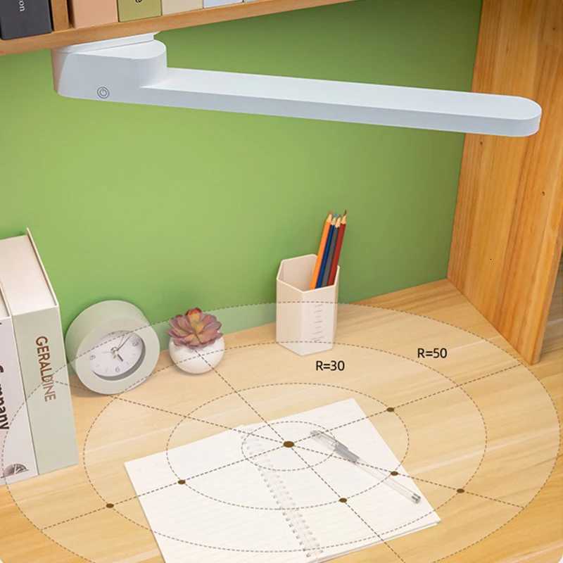 Desk Lamp Hanging Table Lamp LED USB Rechargeable Stepless Dimming Cabinet Closet Wardrobe Night Light M251114