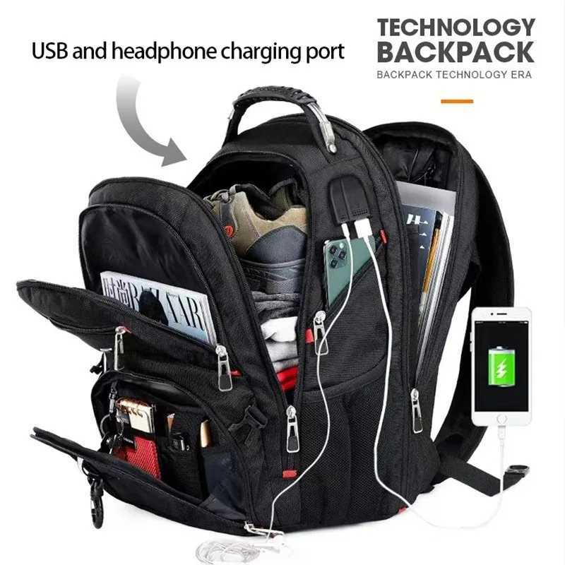 Men 30L 45L Large Capacity Travel Backpack Anti-theft 173Laptop Backpack Multi-function Backpack USB Port Waterproof MochilaW251113