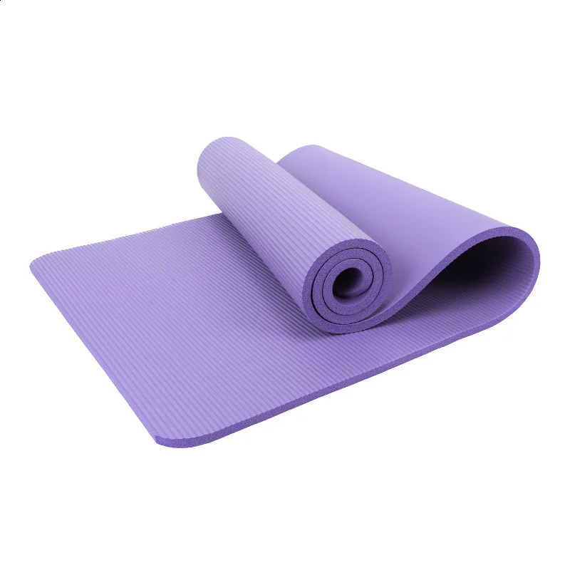 10MM Thick NBR Yoga Mats Anti-slip Sport Fitness Mat For Exercise Yoga And Pilates Gymnastics Mat Fitness Equipment 250410