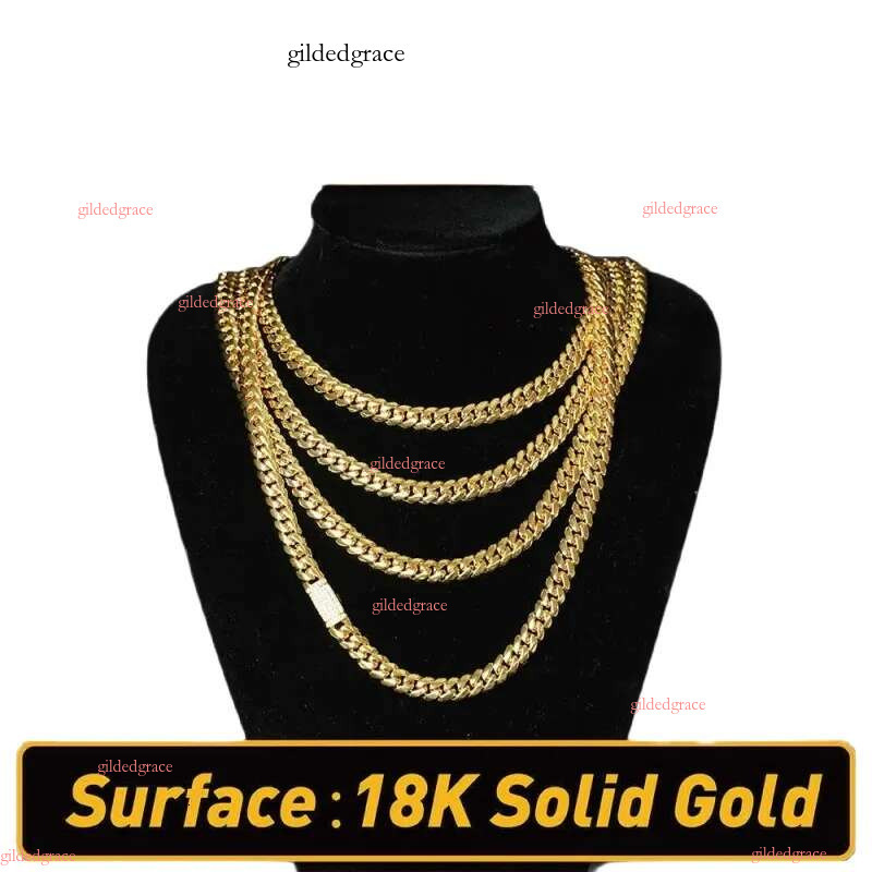 Streetwear miami cuban k chain trendy mens jewelry gold color gifts classic necklace woman choker top quality 20mm daily outfit dd092