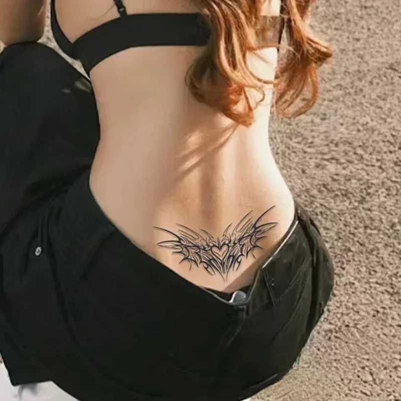 Sexy waist chest succubus temporary tattoo sticker waterproof long-lasting abdominal scar fake tattoo art temporary tattooXJ25414