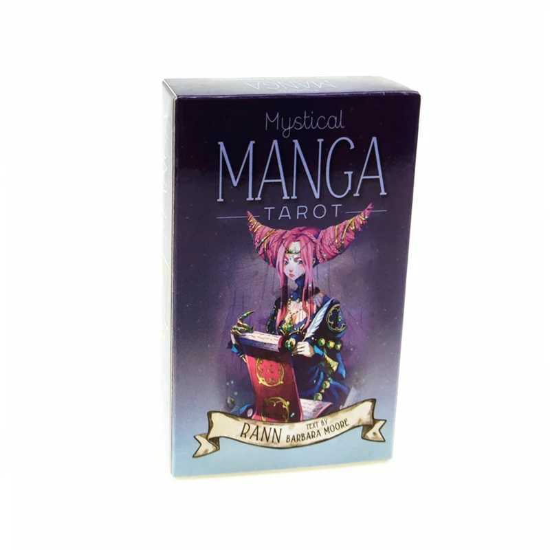 Mystical Manga Tarot Cards Family Women Tarot Deck English Version Board Game Kids Party Playing Cards With PDF Guidebook Toys C251114