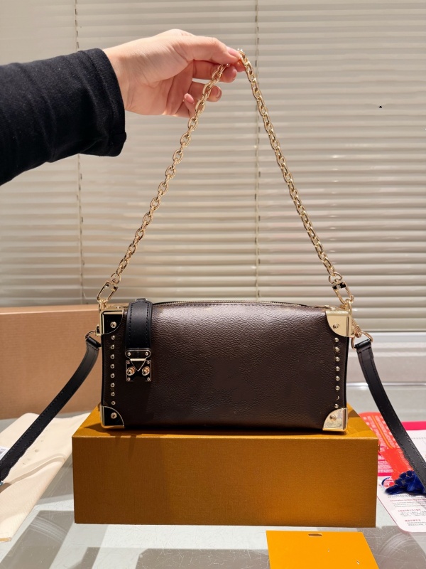 Ostrich Pattern Slim Trunk Soft Box Handbags Cosmetic Bag Women Fashion Shopping Shoulder Tote Wallet Underarm Designer Crossbody Baguette Bag Purse