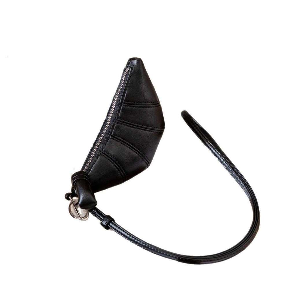 Women's Bags Cowhide Mini Bull Horn Songle Zero Wallet, Neck Hanging Dumpling Bun, Trendy Fashion Mouth, Red Envelope, Earphone Bag