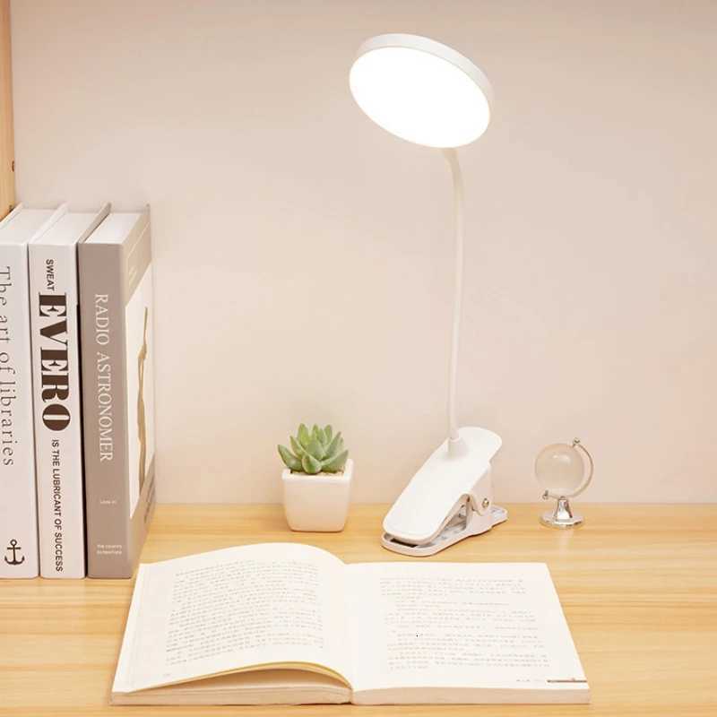 LED eye protection clip desk lamp dormitory study lamp charging night light student special bedside reading lamp light enough M251114