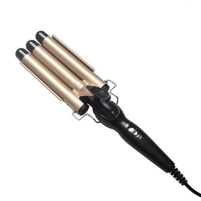 Hair Styling Tools Tourmaline Ceramic Glaze Crimper Hair Iron Triple Barrel Waver Hair Curler Three Barrel Curling IronT251114