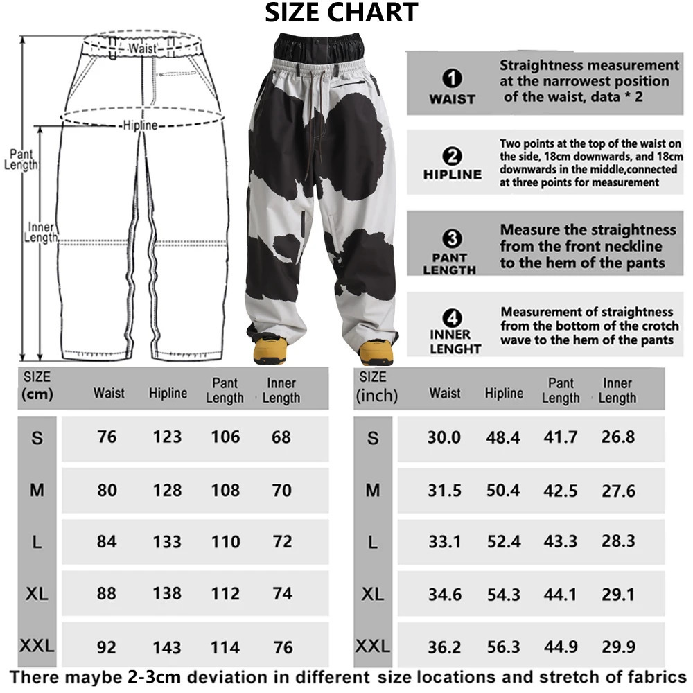 GSOU SNOW Super Baggy Snowboard Pants Winter Thermal Breathable Clothes Multi-pockets Men Loose Trousers Skiing Sports Britches251113