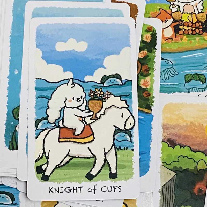 Cute BOJI Journey Tarot Cards 78Pcs Classic Wait Tarot Deck Rabbit Board Games C251114