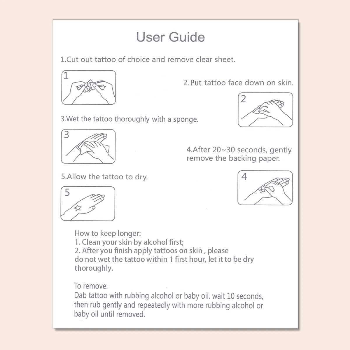 5 Waterproof Temporary Tattoo Stickers Lion Flower Snacks Wolf Rose Tiger Skin Black Elegant Fake Tattoo Sparkling TattooXJ25414