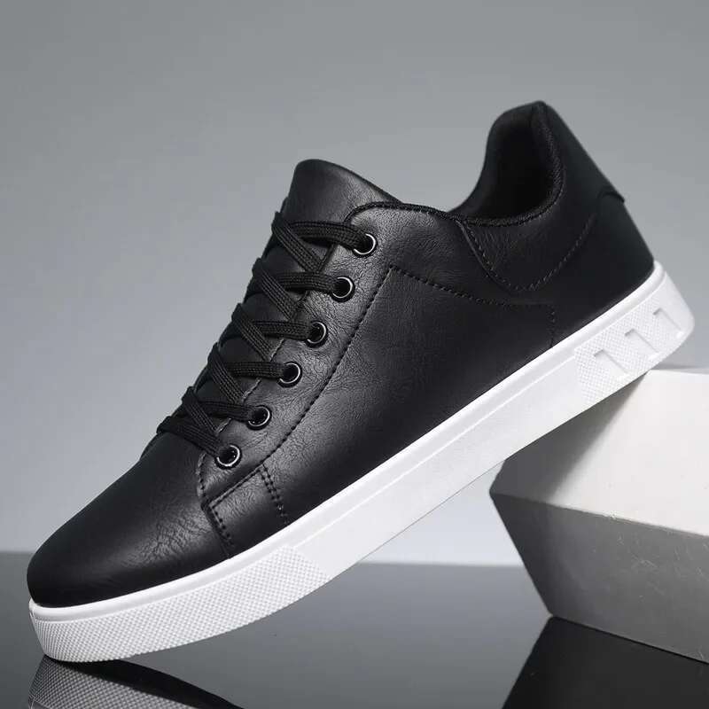 Casual Loafers British Sneakers hot Flats Classic Men Leather Shoes Spring Summer NEW New Trendy All-match Platform
