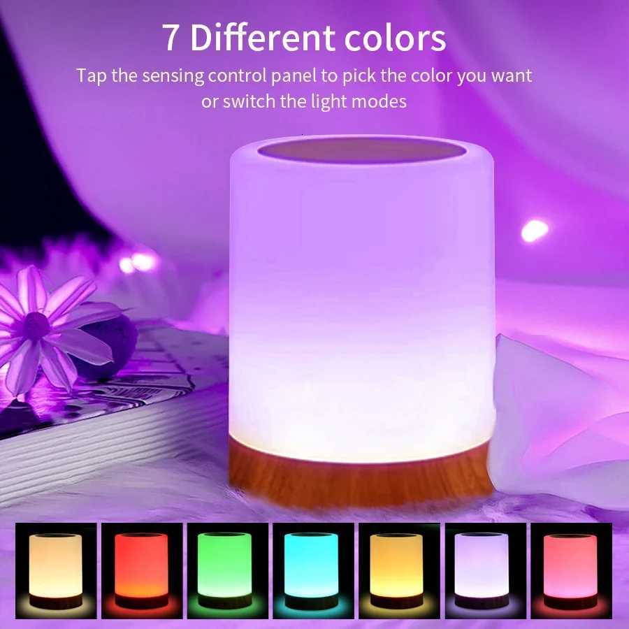 Portable Bedside Table Lamp Room Decoration USB Rechargeable Desk Lamp Desktop Night Light for Kids Gifts Bedroom Camping Light M251114