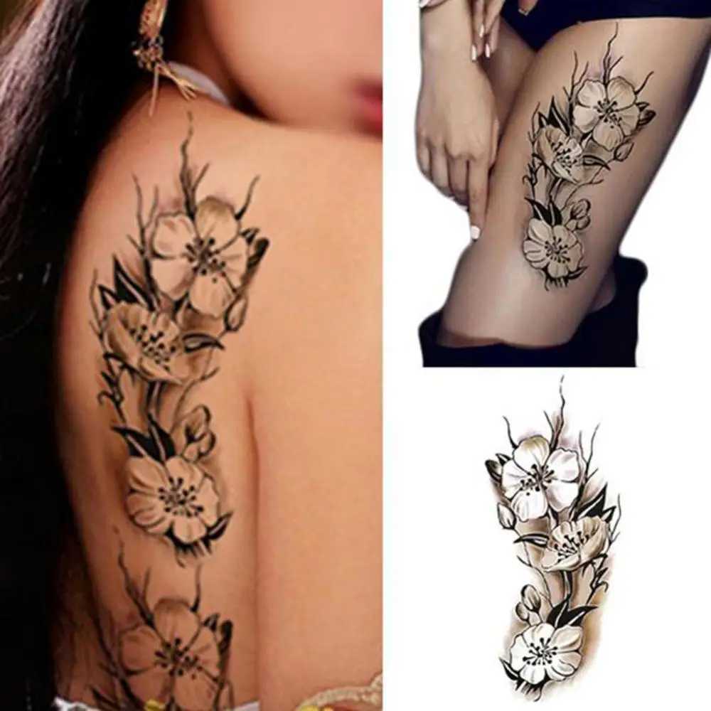 Body Tattoo Body Art Waterproof Neutral Plum Blossom Arm and Leg Stickers Temporary ArtXJ25414