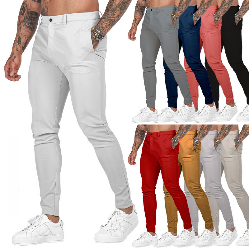 Special workwear Spring new men's outdoor slim fitting long straight tube sports casual work pants