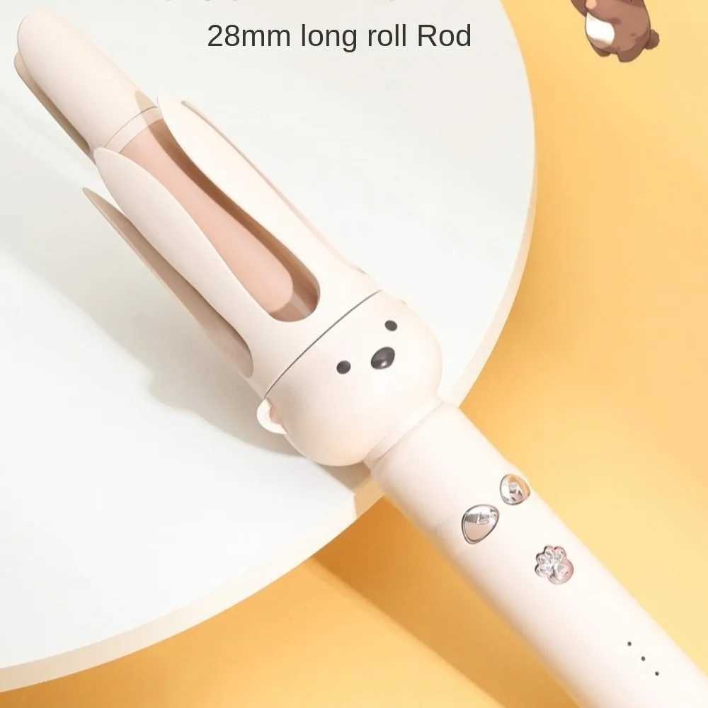 28mm Fully Automatic Curling Stick Ceramic Negative Ions Electric Rotary Curler Professional Automatic Hair CurlerT251114