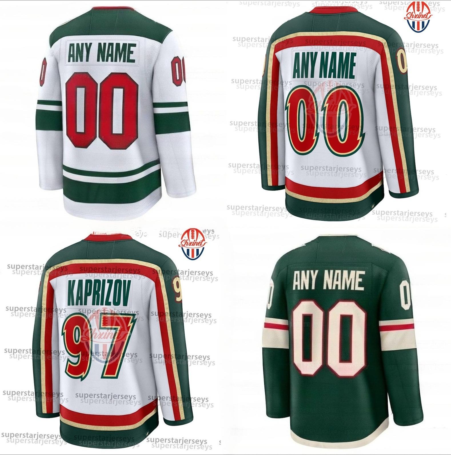 Personalized Custom Kirill Kaprizov 25th Anniversary Jersey Matthew Boldy Brock Faber Marc-Andre Fleury Marcus Foligno Zuccarello Eriksson Ek Quinn Hu
