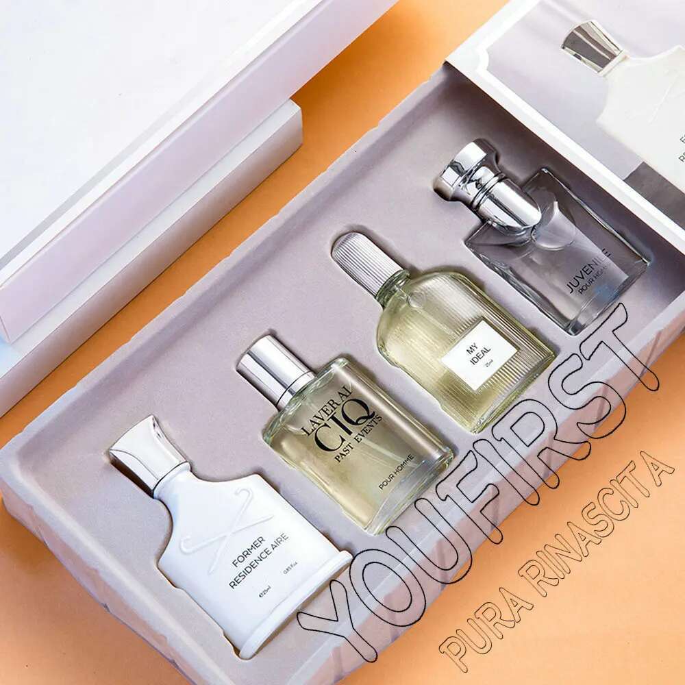 Brand Men Perfume 100Ml Gift Box Four Piece Set Lasting Fragrance Body Spray Fresh Plant Ral Scent Pheromone Parfums Homme