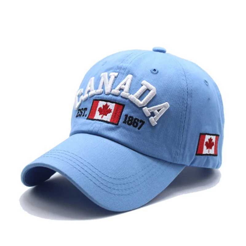 Canadian Womens Alphabet Embroidered Baseball Hat Maple Leaf Flag Printed Hat Casual Adjustable Snap Hip Hop Golf Hat W250414