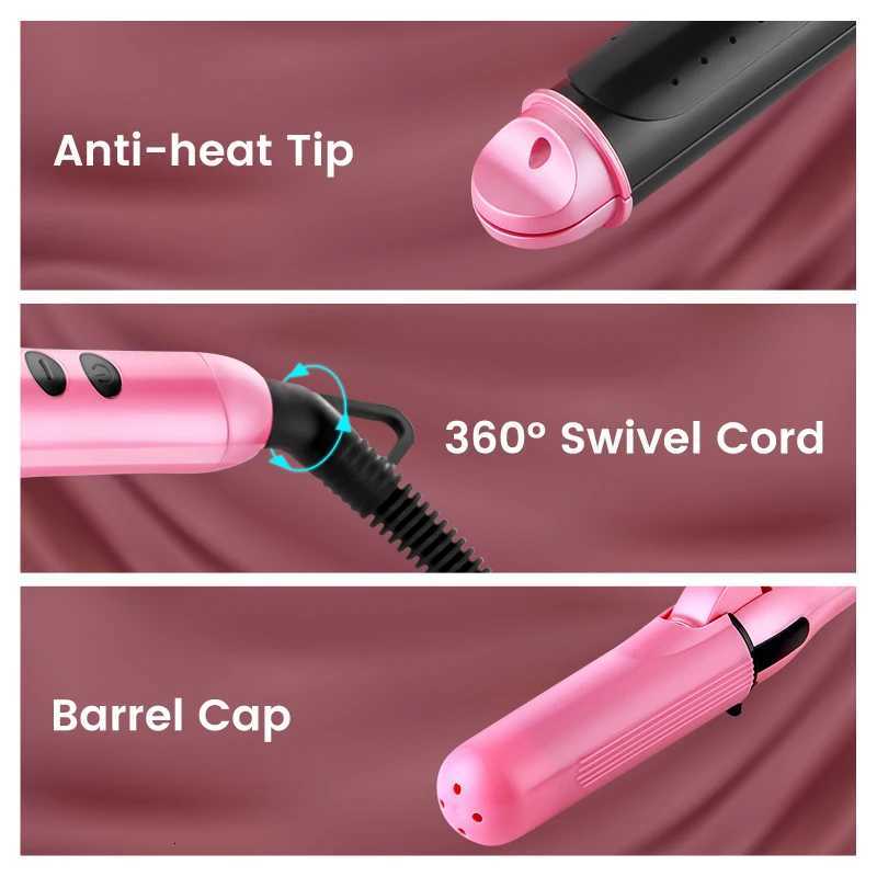 Hair Curler Professional curling iron 2 in 1 Hair Straightener and Curler Portable curler iron Ceramic Hair Straighten iron 809IT251114